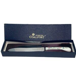 Coalport Trellis Rose Bone‎ China Knife Pie Server Made in England Vintage